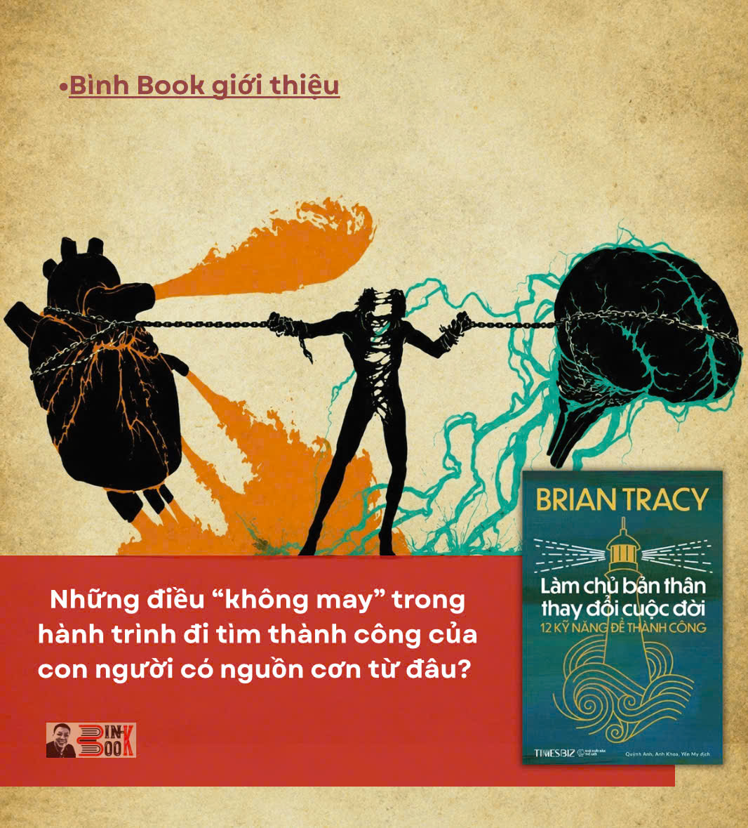LÀM CHỦ BẢN THÂN THAY ĐỔI CUỘC ĐỜI – Brian Tracy – Quỳnh Anh, Anh Khoa, Yến My dịch – Times book – NXB Thế giới