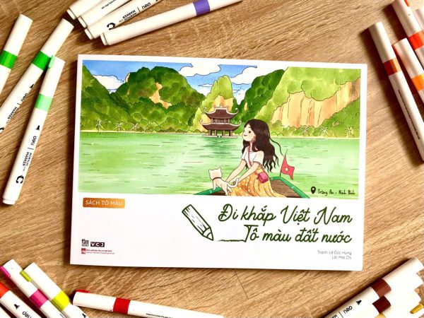 (Sách tô màu) ĐI KHẮP VIỆT NAM - TÔ MÀU ĐẤT NƯỚC - Lê Đức Hùng – Mai Chi - Tằm Books