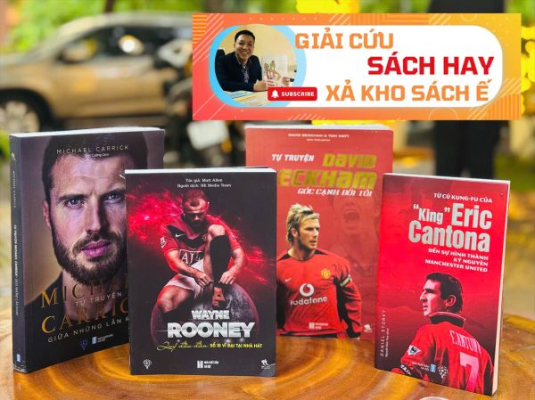 [Giải cứu sách hay, xả kho sách ế] Combo các huyền thoại Man Utd: CARRICK + CANTONA + BECKHAM + ROONEY – THBooks