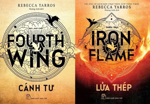 Combo 2 cuốn Rebecca Yarros: CÁNH TƯ; LỬA THÉP - Rebecca Yarros – Hoàng Anh dịch -  NXB Trẻ