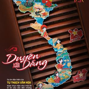 (Magnet vẽ tay thủ công ) DUYÊN DÁNG VIỆT NAM – Từ Thạch Văn Hoa - Comicola