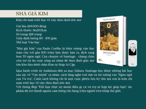 (Ấn bản đặc biệt kỷ niệm 20 năm Nhã Nam) NHÀ GIẢ KIM – Paulo Coelho – Lê Chu Cầu dịch – Nhã Nam - NXB Hội Nhà Văn