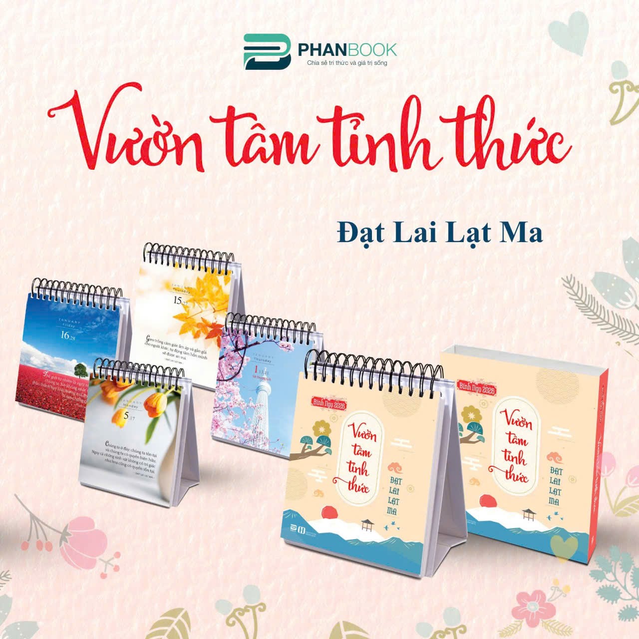 LỊCH BÀN BÍNH NGỌ 2026: VƯỜN TÂM TỈNH THỨC - Phanbook