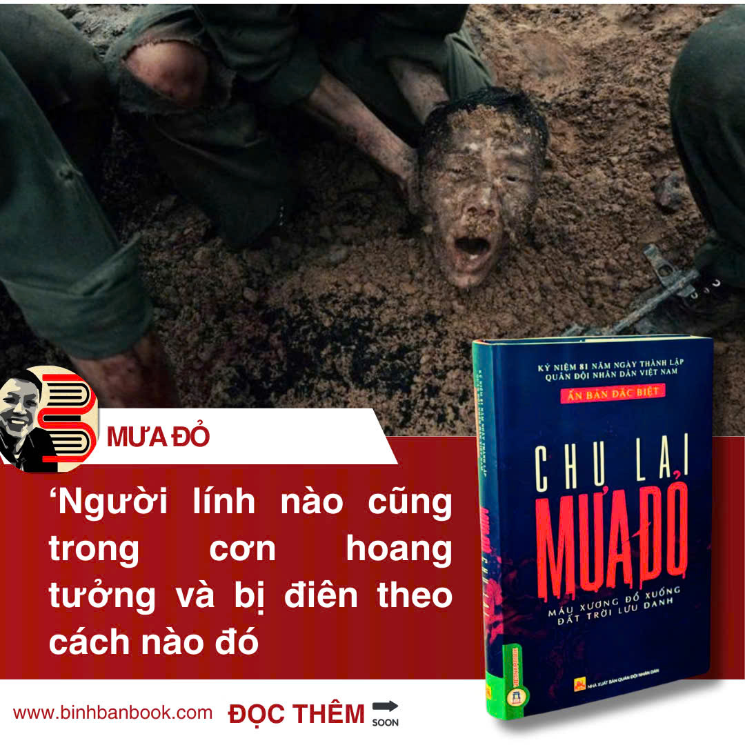 (Ấn bản bìa cứng, có hộp, ruột 100gsm) MƯA ĐỎ - Chu Lai - Vietnambook - NXB Quân Đội Nhân Dân