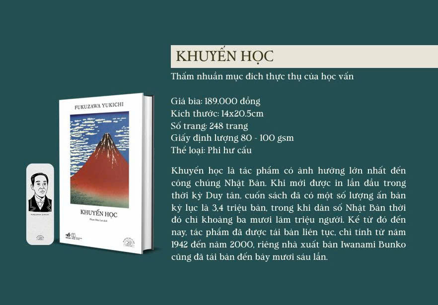 (Ấn bản đặc biệt kỷ niệm 20 năm Nhã Nam) KHUYẾN HỌC - Fukuzawa Yukichi - Nhã Nam - NXB Thế Giới