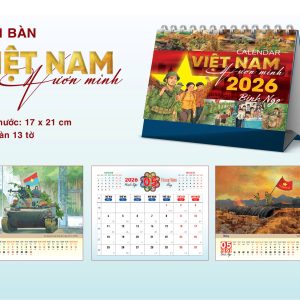 LỊCH BÀN BÍNH NGỌ 2026: VIỆT NAM VƯƠN MÌNH – Sách Nhân dân