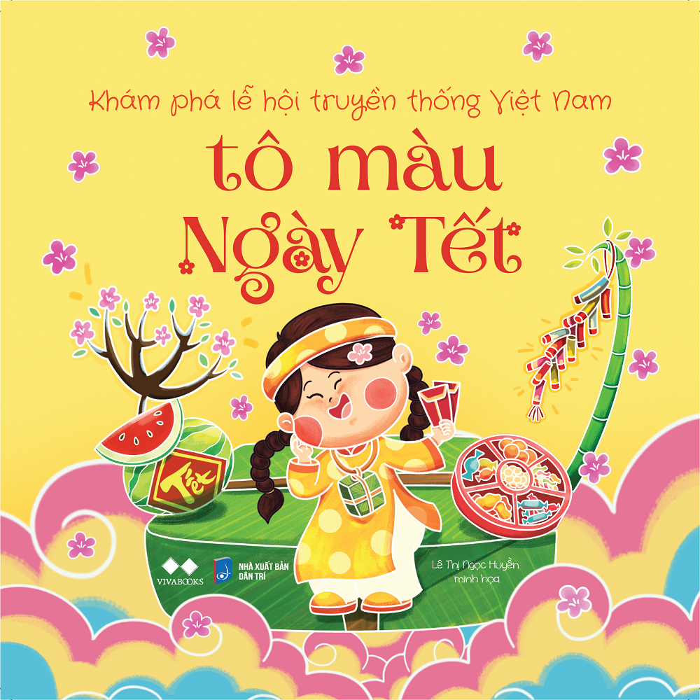 TÔ MÀU NGÀY TẾT (Sách tô màu) – Lê Thị Ngọc Huyền minh hoạ – AZ – NXB Dân Trí