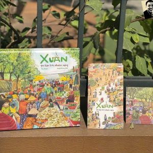 (Tặng kèm tập 5 lì xì, 1 thiệp, 1 bookmark) (Bìa cứng, In màu) XUÂN GỌI BẦU TRỜI NHUỘM NẮNG - Quỳnh Hương, Mía Studio - Slowbooks