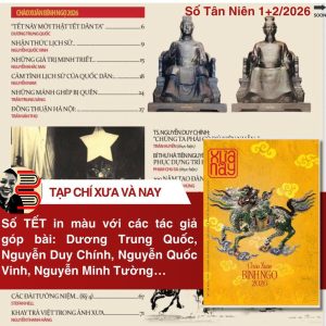 (Tháng 1, 2/2026 - Số Tết) TẠP CHÍ XƯA & NAY - In màu toàn bộ - Cơ quan Hội Khoa học Lịch sử Việt Nam