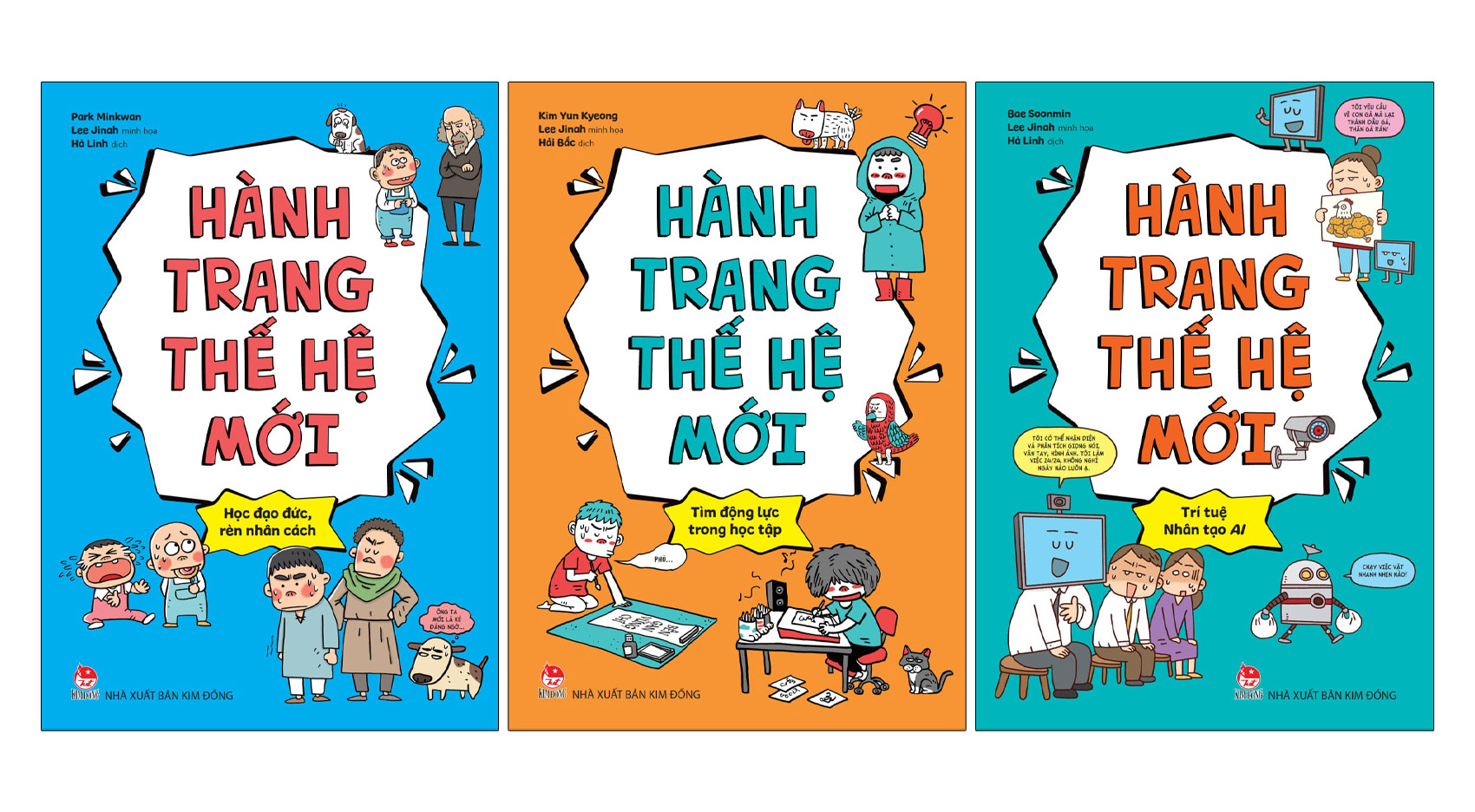 (Combo 3 cuốn) HÀNH TRANG THẾ HỆ MỚI - Park Minkwan, Kim Yun Kyeong, Bae Soonmin Lee Jinah minh họa - Hà Linh dịch– NXB Kim Đồng