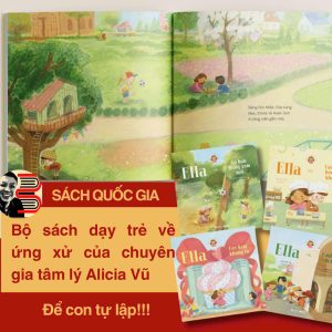 [SÁCH QUỐC GIA] (Tặng túi tote, trọn bộ 4 tập) WONDERELLA: Ella và cô bạn hàng xóm mới; Ella và cậu bạn bác học khó ưa; Ella và cây kem khổng lồ; Ella và cánh cửa bí mật - Alicia Vũ - Như Quỳnh, Ngọc Mai minh họa – Crabit Kidbooks