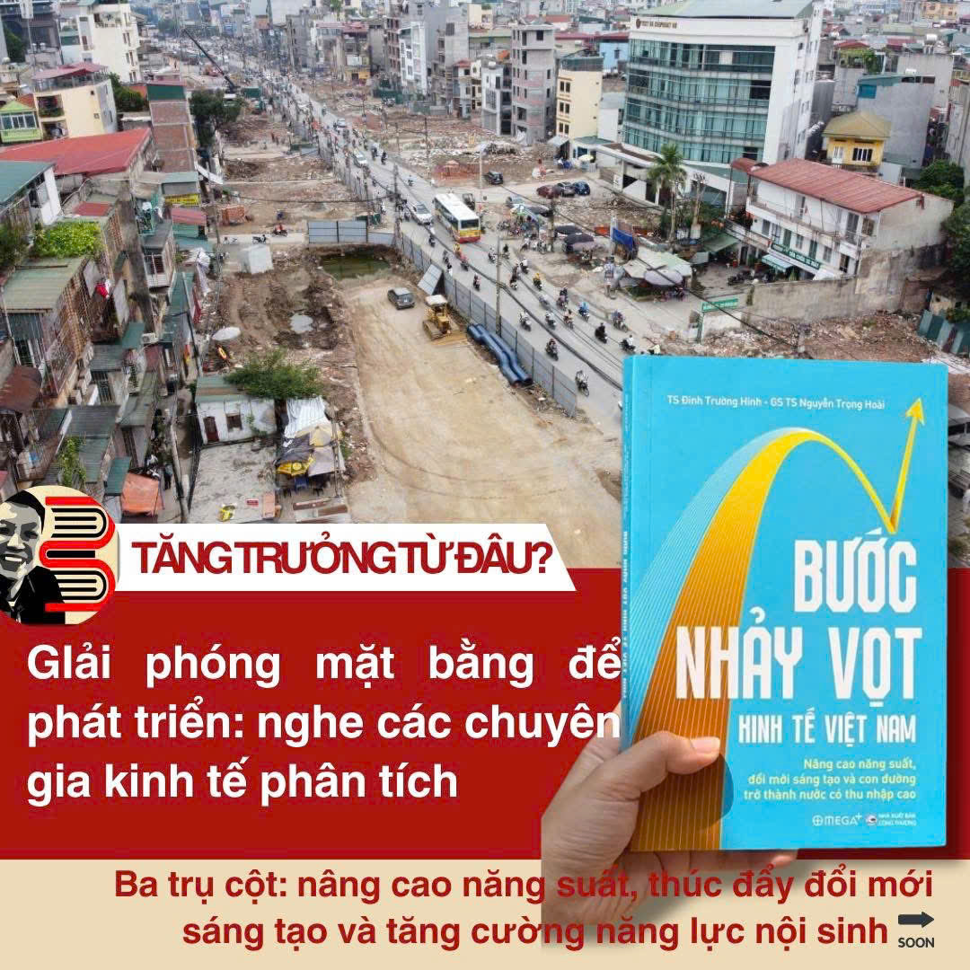 (In màu) BƯỚC NHẢY VỌT KINH TẾ VIỆT NAM: Nâng cao năng suất, đổi mới sáng tạo và con đường trở thành nước có thu nhập cao - TS Đinh Trường Hinh, GS TS Nguyễn Trọng Hoài - Omega Plus