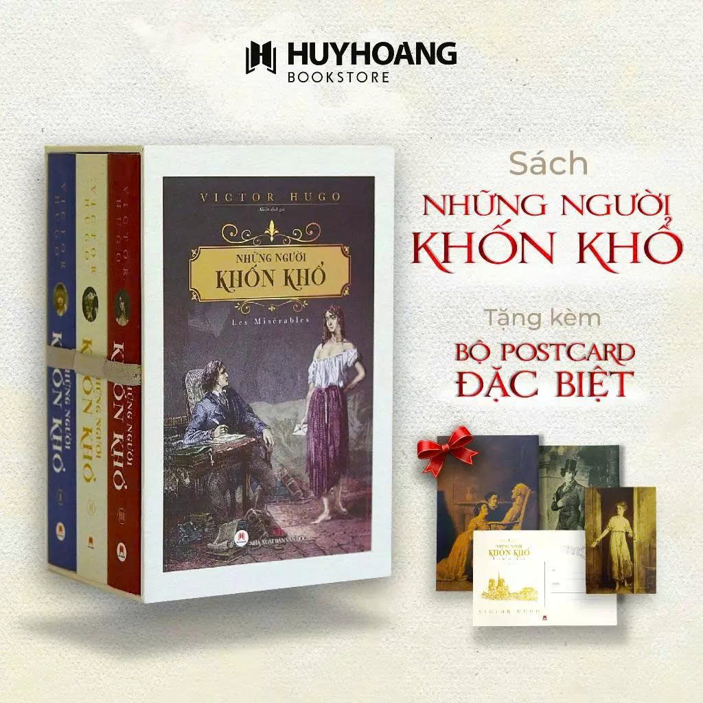 (Boxset 3 tập, bìa mềm) NHỮNG NGƯỜI KHỐN KHỔ - Victor Hugo - Huy Hoàng Bookstore - NXB Văn Học