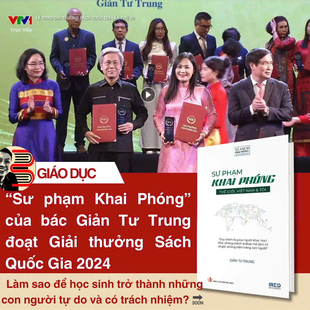 (Bìa cứng) SƯ PHẠM KHAI PHÓNG - THẾ GIỚI, VIỆT NAM & TÔI - GIẢN TƯ TRUNG - IRED Books - NXB Tri Thức