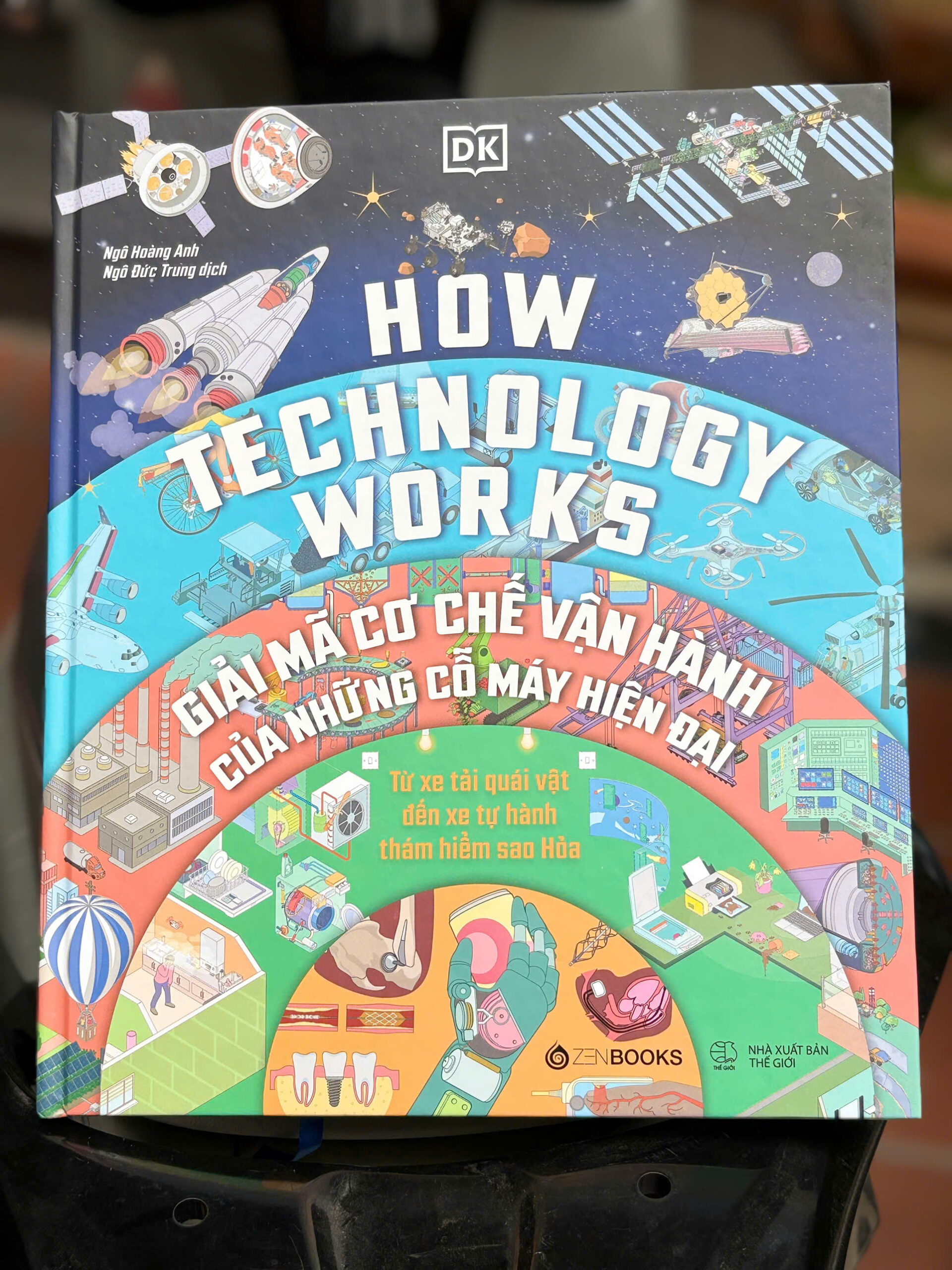 (Bìa cứng, in màu toàn bộ) HOW TECHNOLOGY WORKS - Giãi mã cơ chế vận hành của những cỗ máy hiện đại - DK - Ngô Hoàng Anh & Ngô Đức Trung dịch - ZenBooks