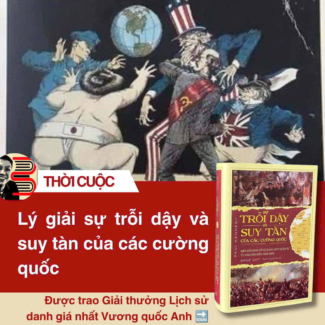 (Tái bản 2026) SỰ TRỖI DẬY VÀ SUY TÀN CỦA CÁC CƯỜNG QUỐC – Paul Kennedy - Nguyễn Thanh Xuân dịch – Alphabooks – NXB Thế Giới