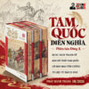 (Trọn bộ 3 cuốn, Bìa cứng, Vẽ bụng in đen trắng) TAM QUỐC DIỄN NGHĨA - La Quán Trung – Mao Tôn Cương tu đính và viết lời bàn - Đông A