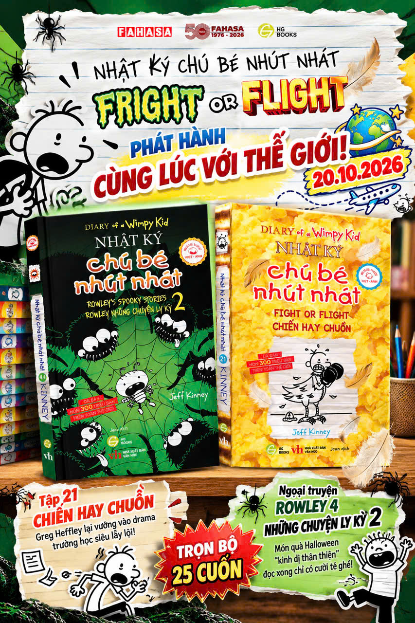 (Tập 21) NHẬT KÝ CHÚ BÉ NHÚT NHÁT - Chiến Hay Chuồn - Jeff Kinney - Hà Giang Books - NXB Văn học